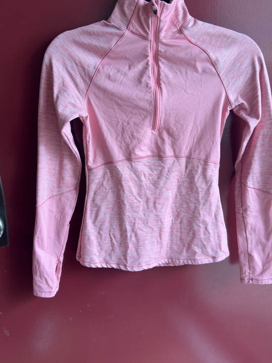DSG Tops - DSG Pink Heathered Half-Zip Performance Pullover